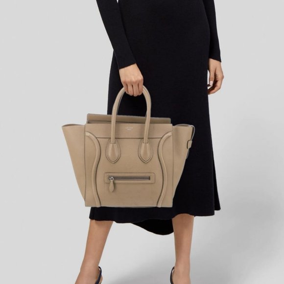 Celine Top Handle Tote Bag Authentic Celine Tote - Picture 2 of 5